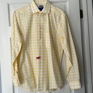 Men’s yellow long-sleeve button down